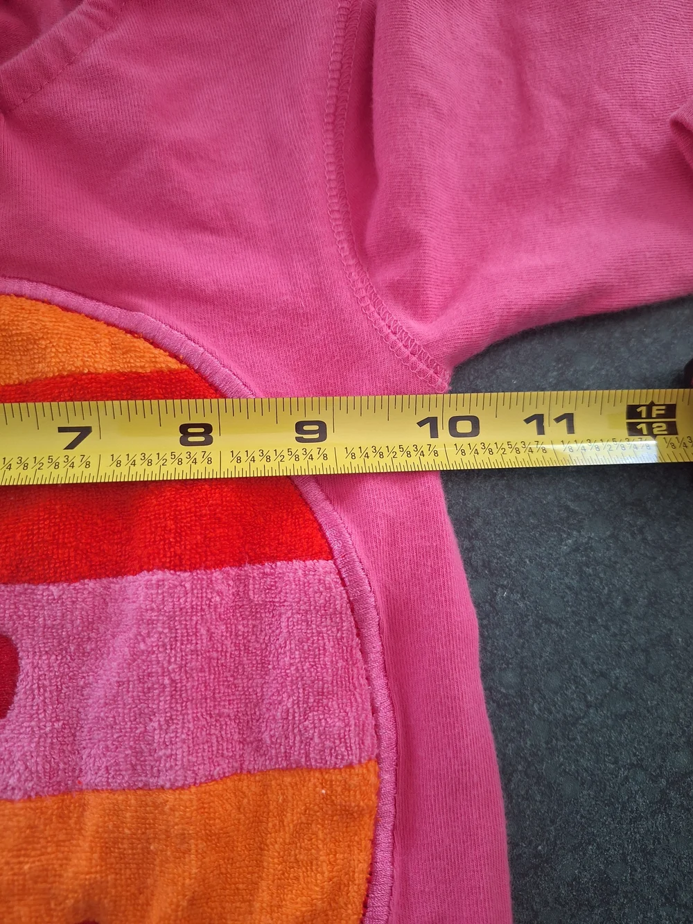 Pink Kids One-Piece Bodysuit with Striped Smiley Face